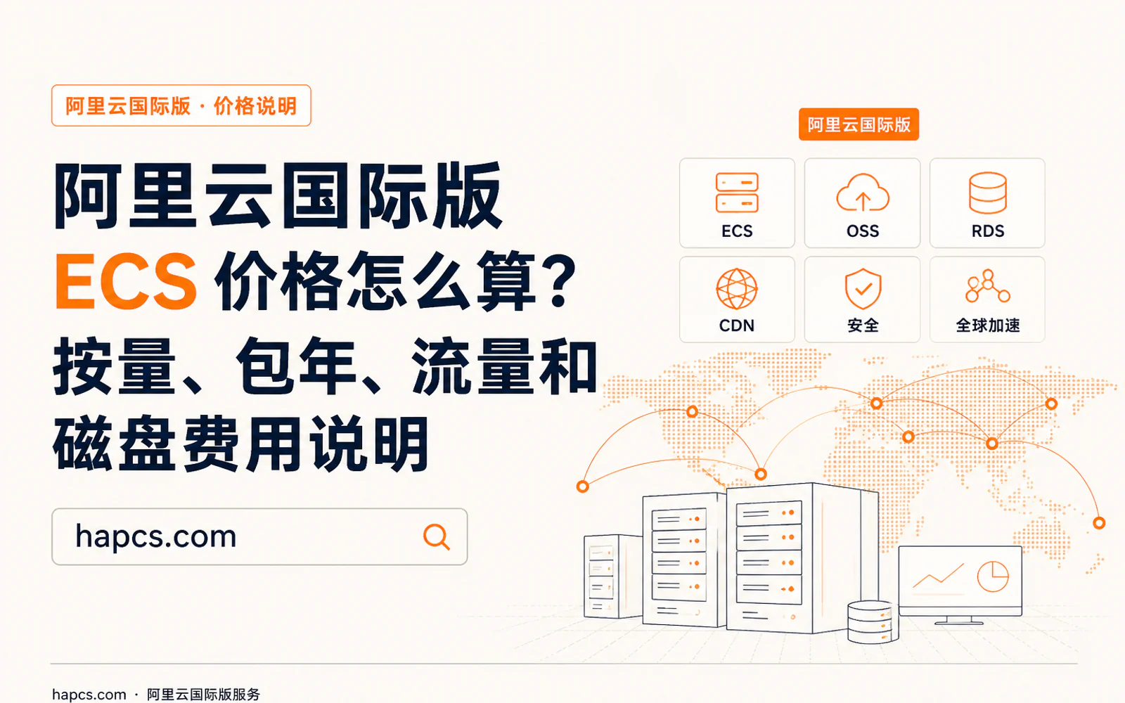 云数据中心内的 GPU 服务器与全球网络节点示意图